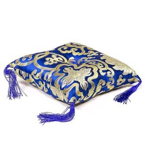 Cushion for Singing Bowl, Blue 14x14 cm