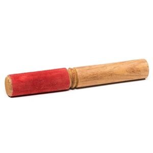Mallet for Singing Bowl - Red Suede
