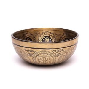 Lāzergravēta dziedošā bļoda – Tara – 1400-1600 g