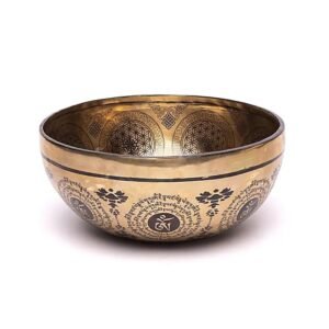 Lāzergravēta dziedošā bļoda — Dzīvības zieds — 1400-1600 g