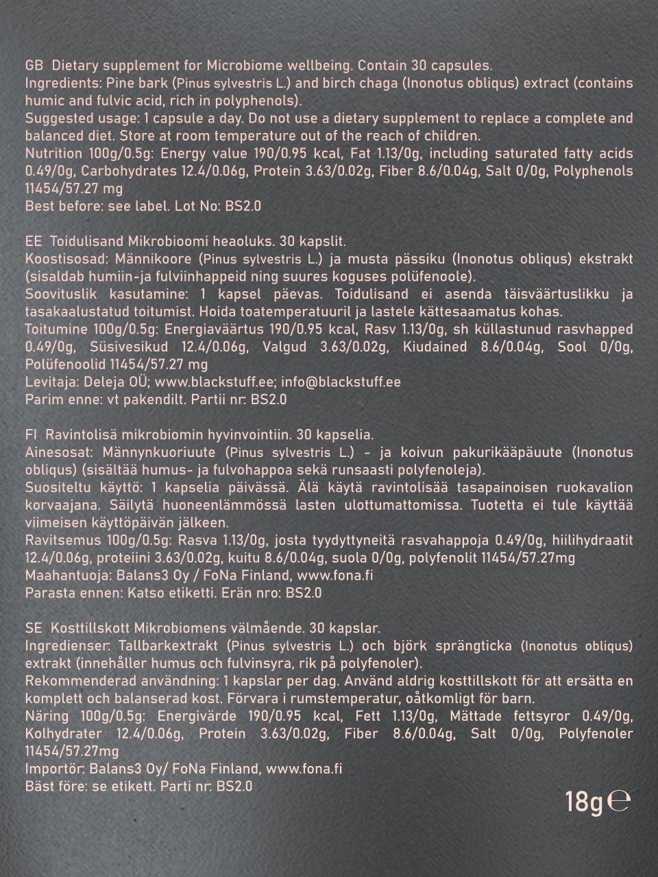 Black Stuff kapsulas (30 gab.)