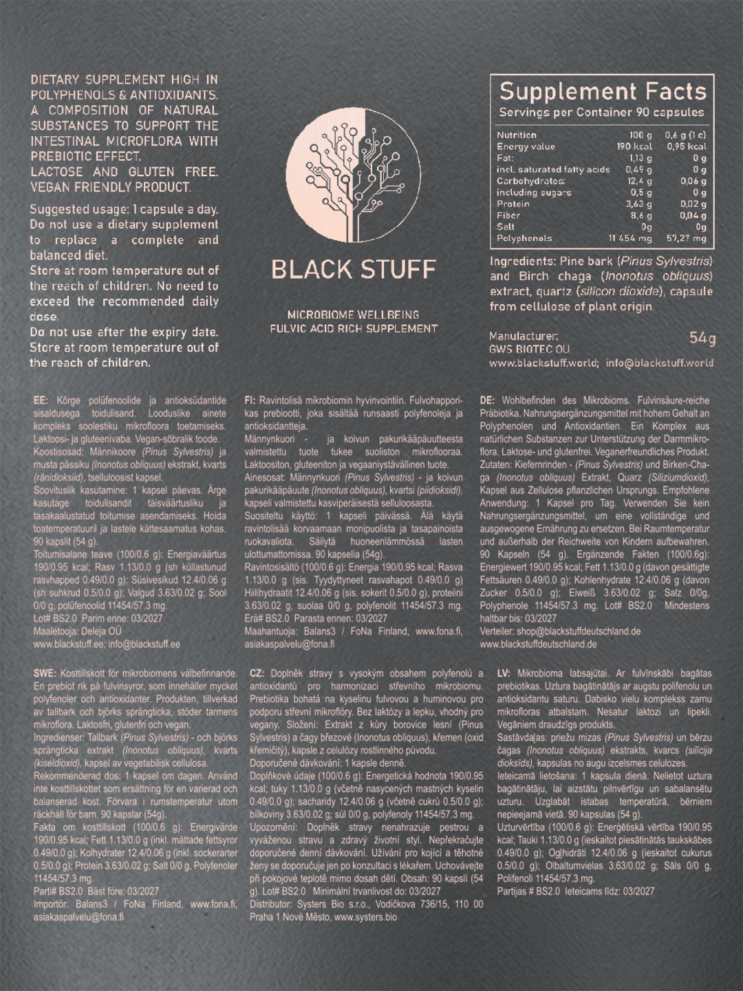 Black Stuff kapsulas (90 gab.)