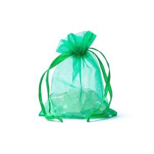 Roheline organza kinkekott 7×9 cm