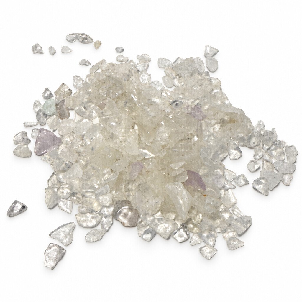 Fine Rock Crystal Chips ≈0.1–0.3 cm 550g
