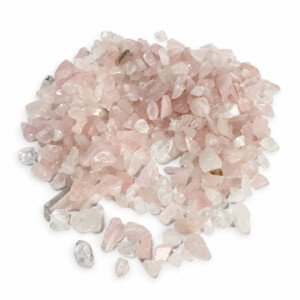 Smulkios rožinio kvarco skaldelės ≈0,1–0,3 cm 500g