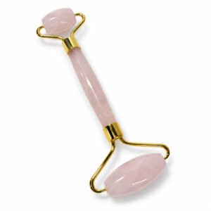Rozā kvarca masāžas rullītis 14 cm