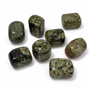 Green Serpentine Polished Stones ±2-3 cm