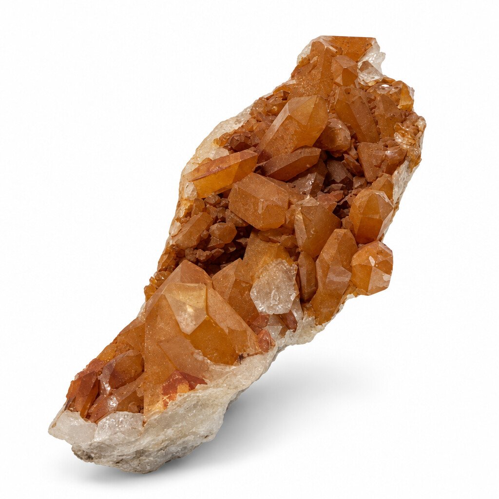 Mandarin Quartz Druze 4x10 cm 169g, view 3